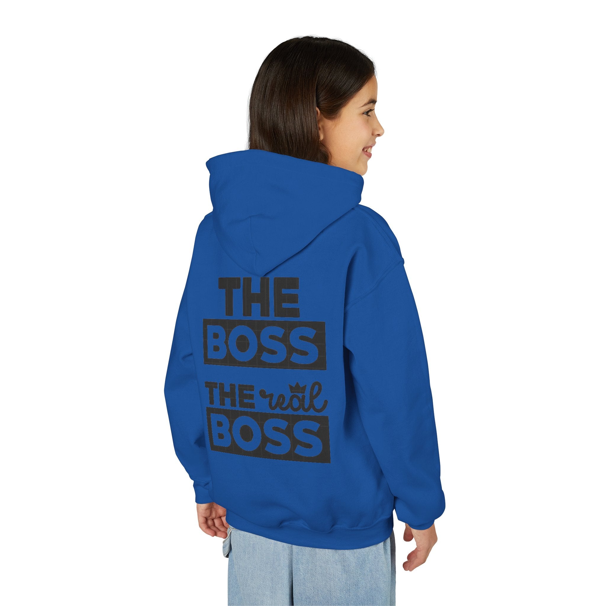 Sweat à capuche pour enfant " THE BOSS, the real BOSS "