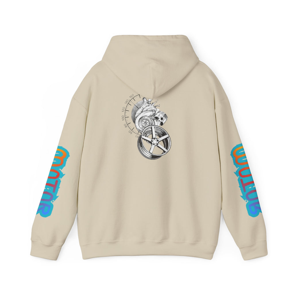 Sweat à capuche Unisexe graphique Motor Heart