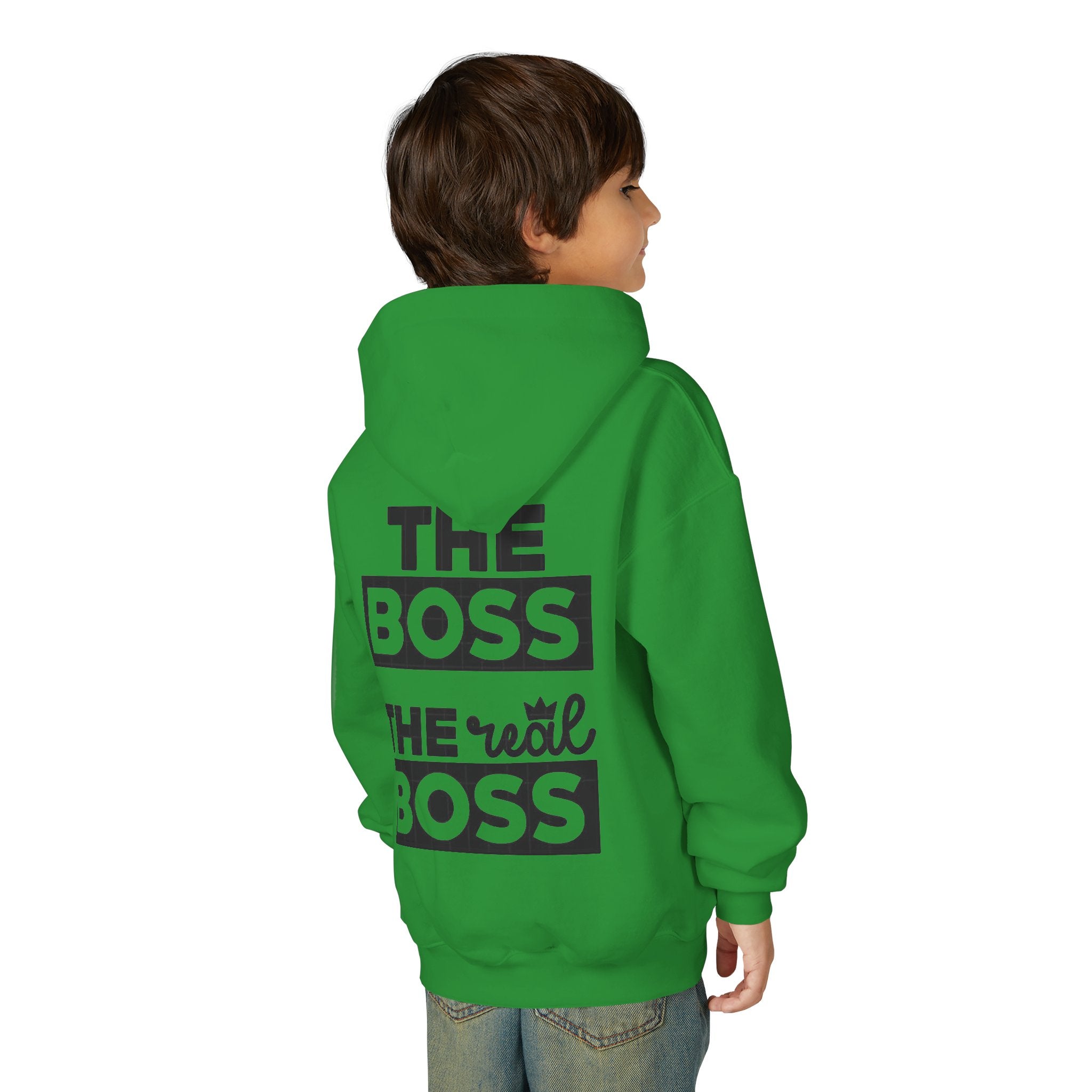 Sweat à capuche pour enfant " THE BOSS, the real BOSS "