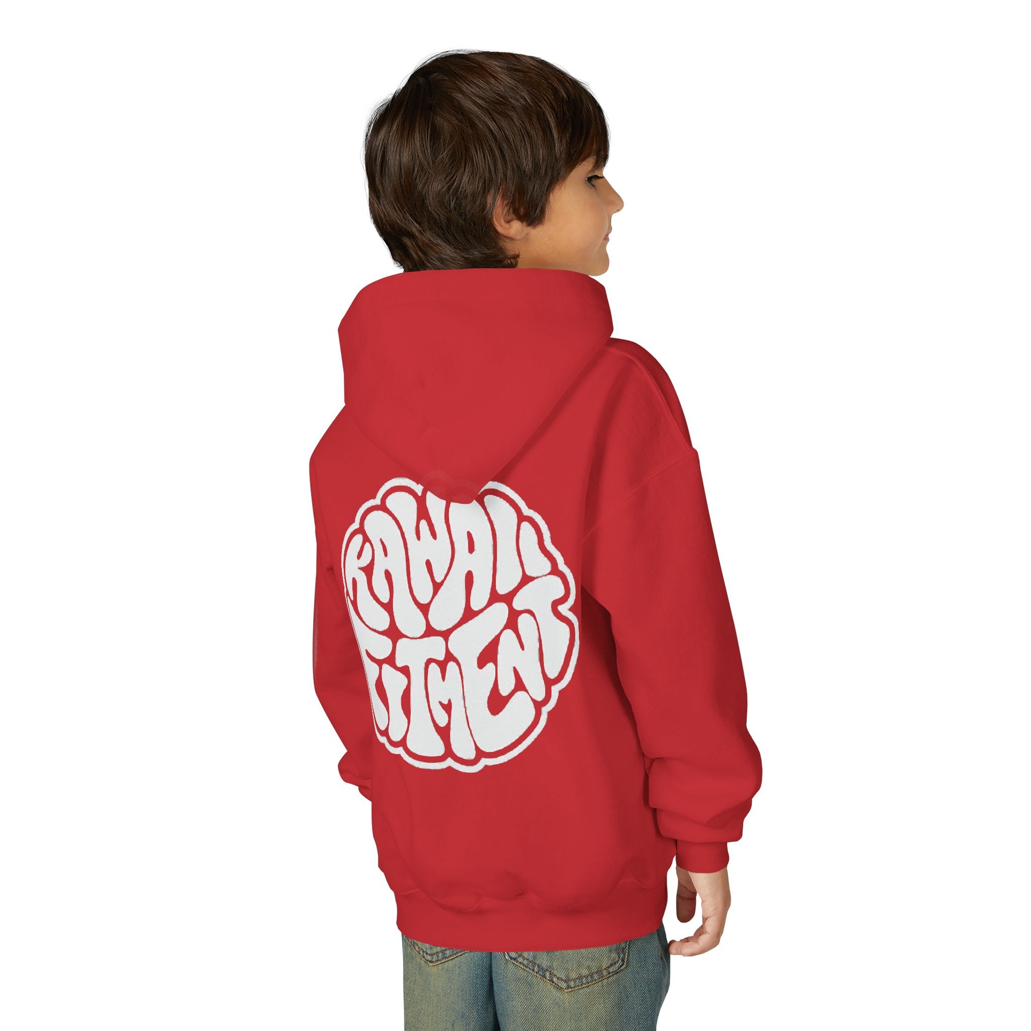 Sweat à capuche pour enfant  Logo rétro à bulles