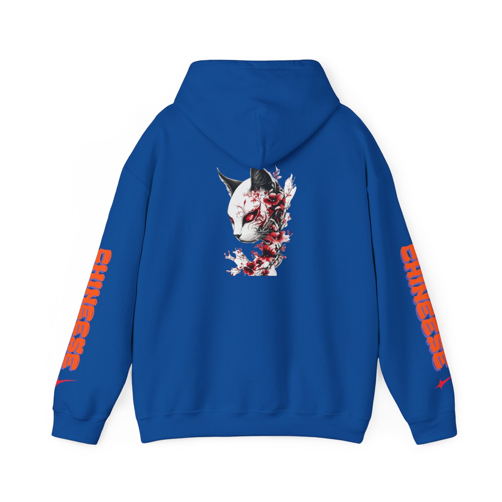 Sweat à capuche Unisexe — Pull graphique Blood Blossom Fox « CHINESE »