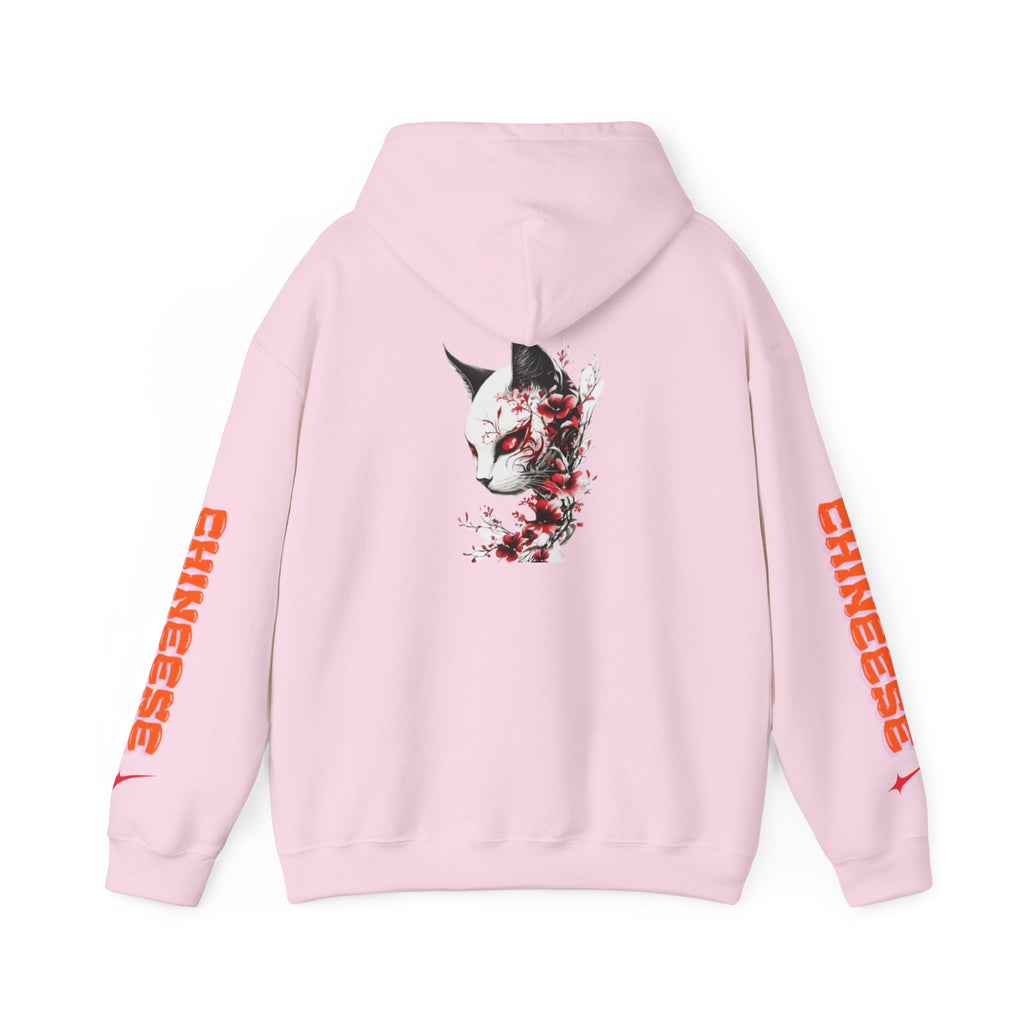 Sweat à capuche Unisexe — Pull graphique Blood Blossom Fox « CHINESE »