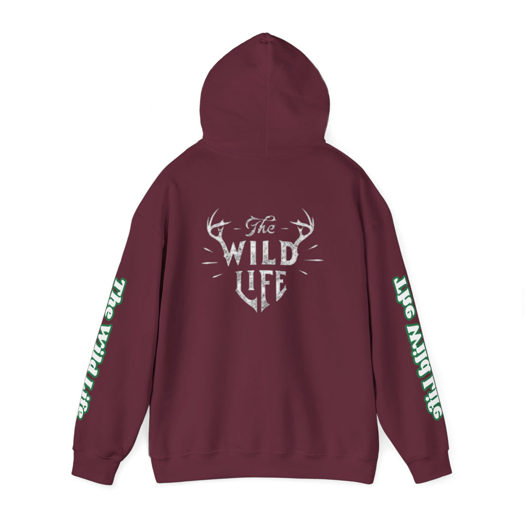 Hoodie — "The Wild Life" Antler Graphic Pullover