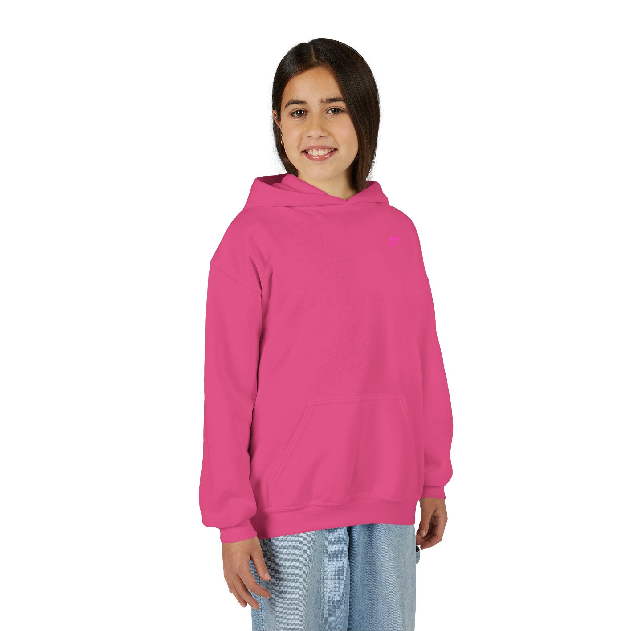 Sweat à capuche pour fille Motif cœur éclair rose
