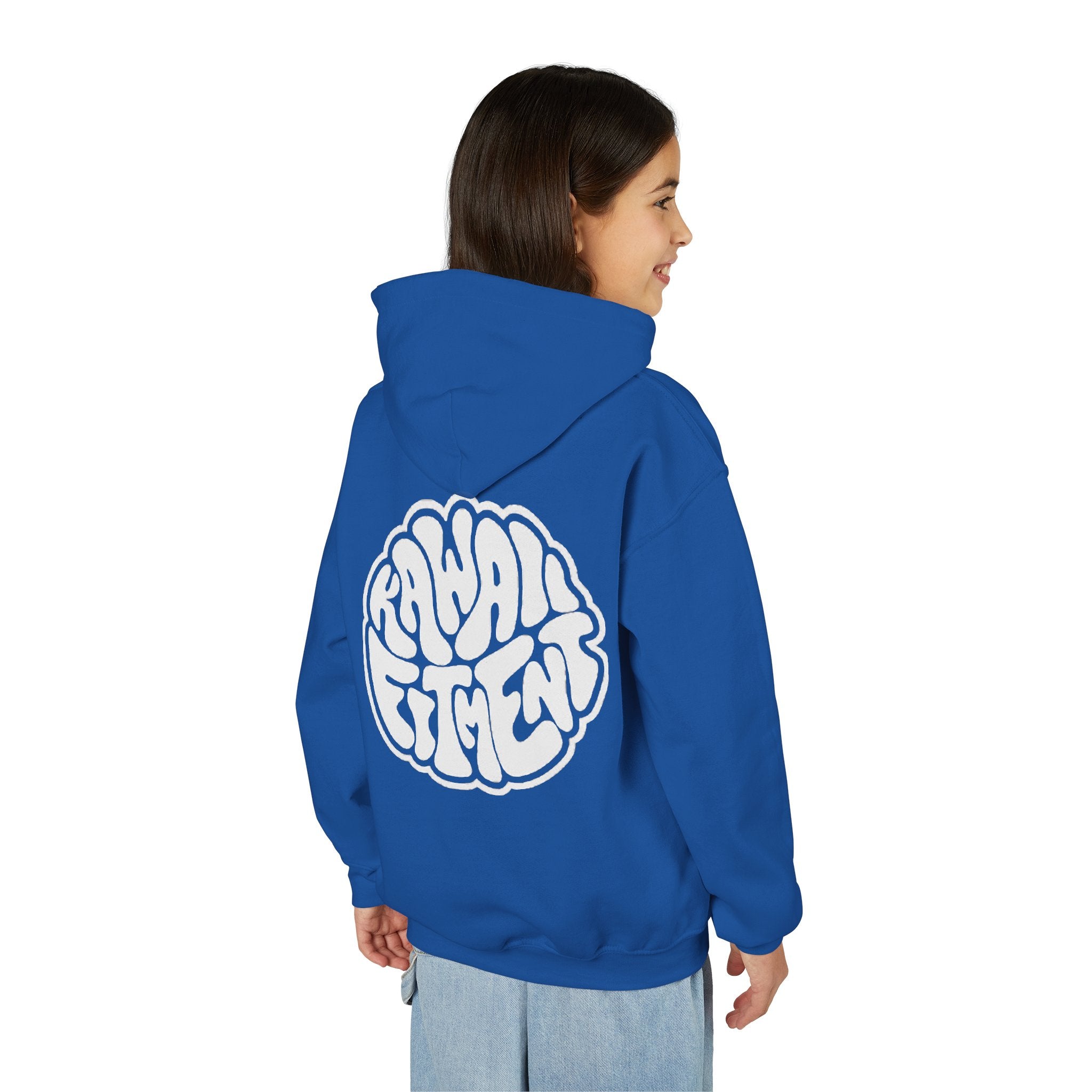 Sweat à capuche pour enfant  Logo rétro à bulles